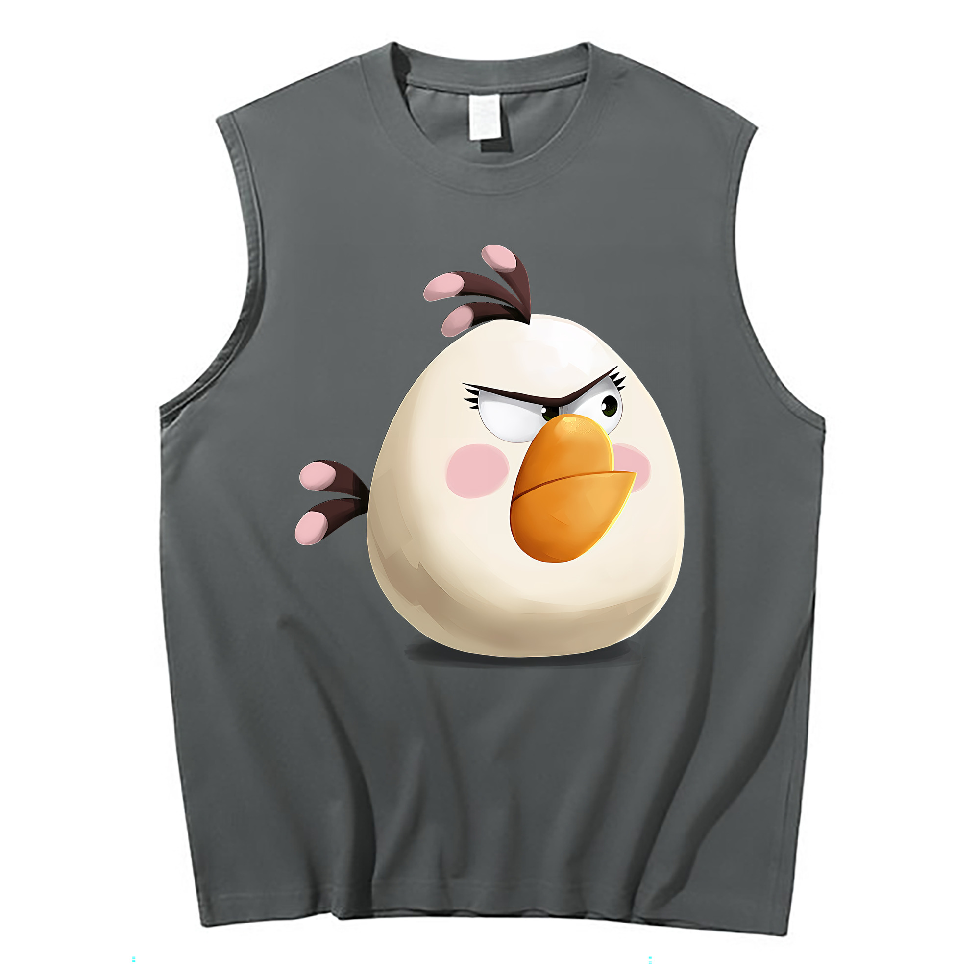 （画像用） Angry Birds アングリーバード コットン100％タンクトップ（フロントプリント）